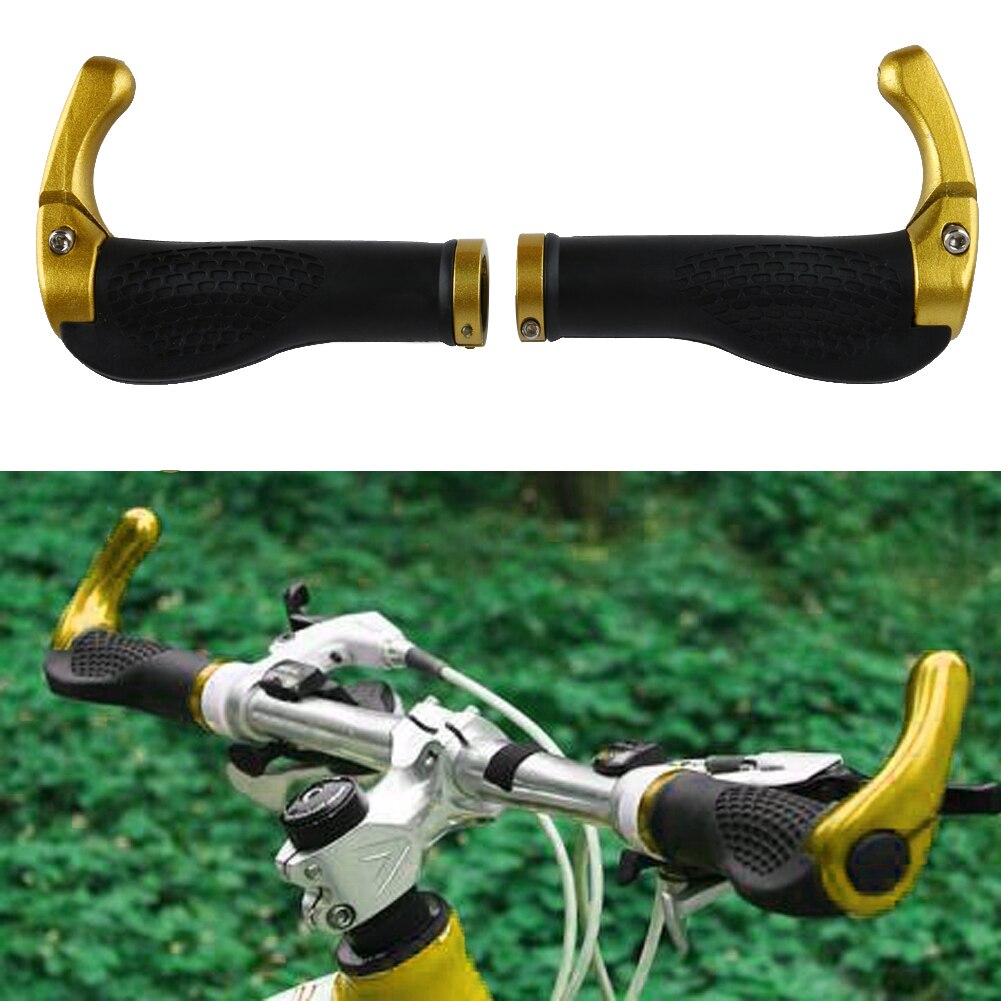 Ergonomic MTB Mountain Bike Handlebar Rubber Cycling Lock-On Ends Practical Soft Bicycle Handlebar Replacement-ebowsos