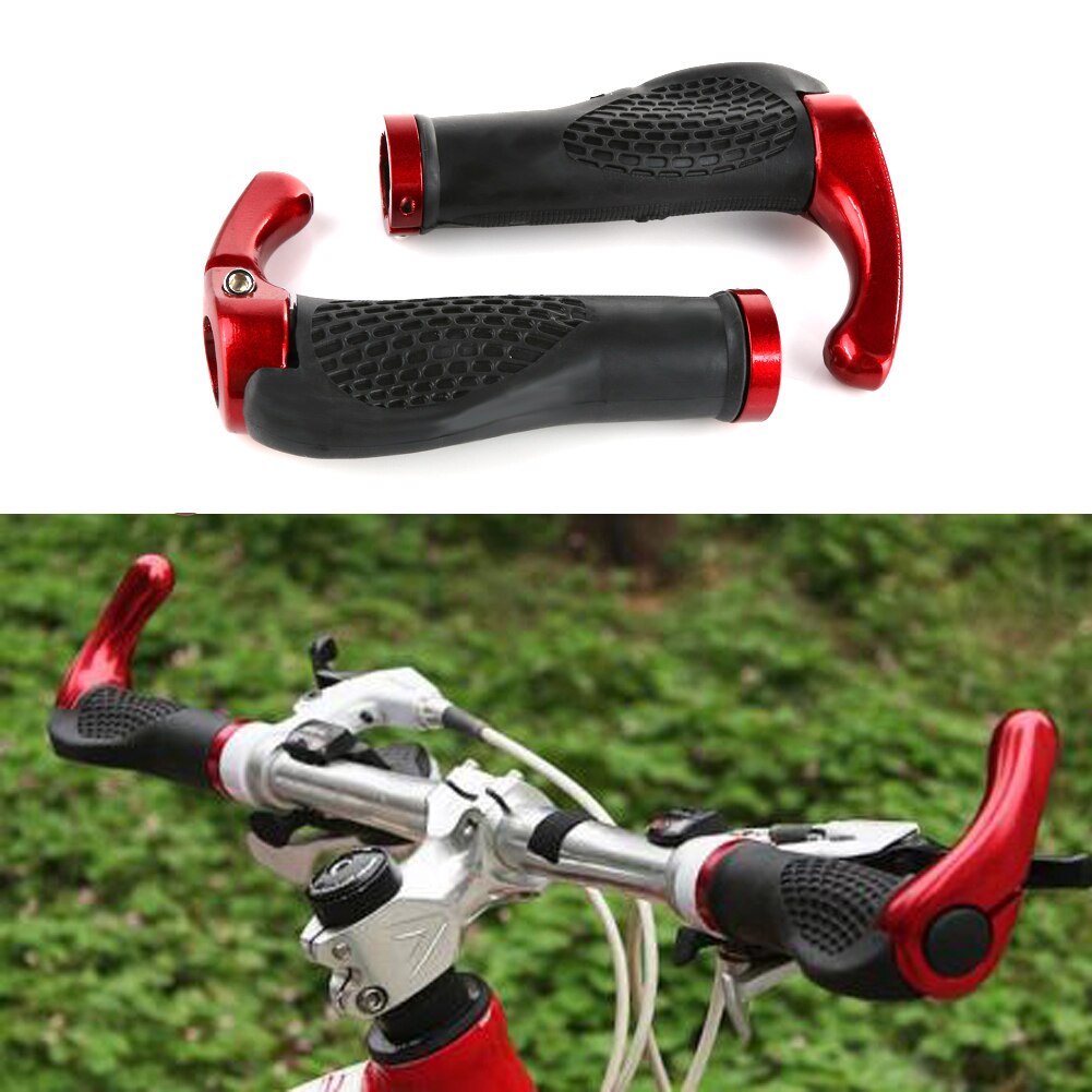 Ergonomic MTB Mountain Bike Handlebar Rubber Cycling Lock-On Ends Practical Soft Bicycle Handlebar Replacement-ebowsos