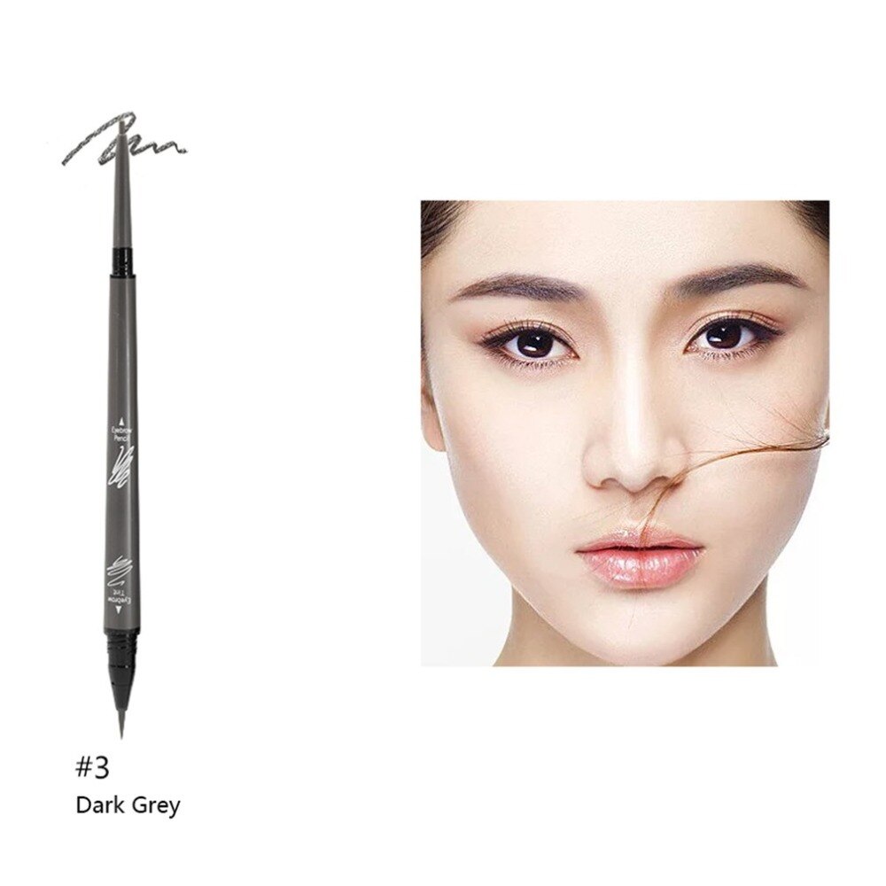 Extra Long Excellence Eyebrow Eye Liner Pencil Brown or Black With Sharpener Lid Facial Cosmetic Make Up Beauty Pencil - ebowsos