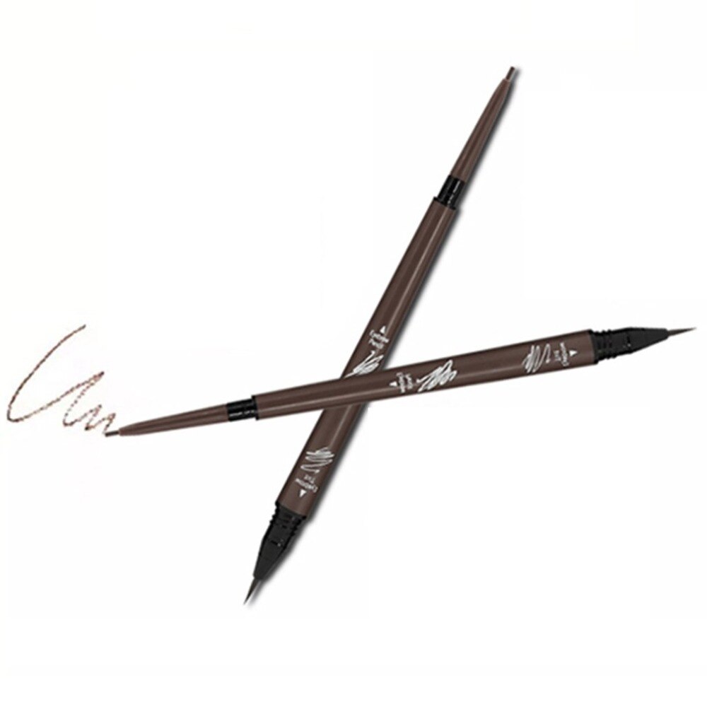 Extra Long Excellence Eyebrow Eye Liner Pencil Brown or Black With Sharpener Lid Facial Cosmetic Make Up Beauty Pencil - ebowsos