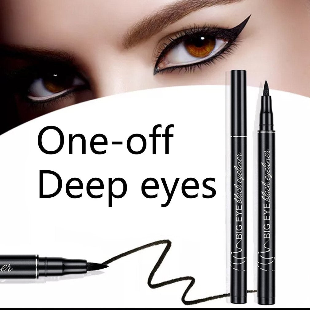 Eyeliner Pen Waterproof Not Blooming Eyeliner Pen Long-Lasting Waterproof Eyeliner Lasting Not Blooming Makeup - ebowsos