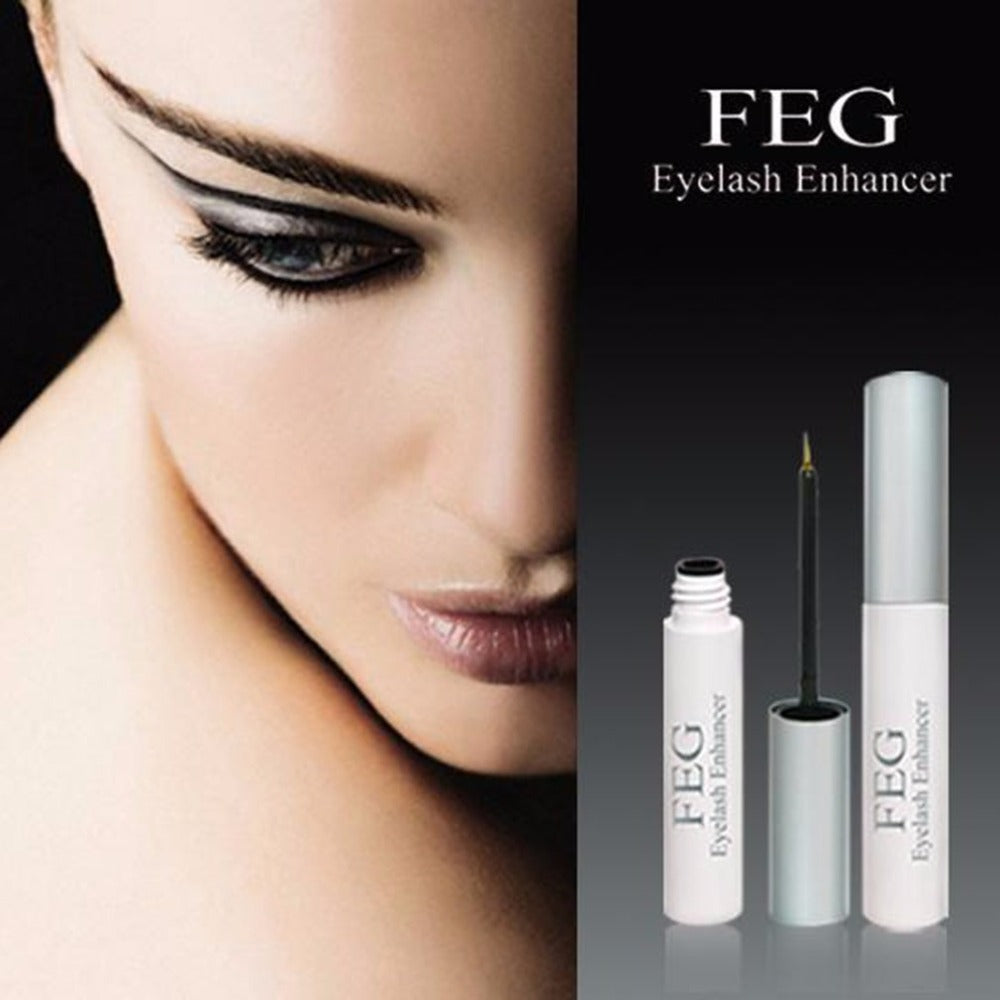 FEG 3ML Portable Women Eyelash Growth Treatment Liquid Natural Chinese Herbal Formula Eyelash Enhancer Longer Thicker Liquid - ebowsos