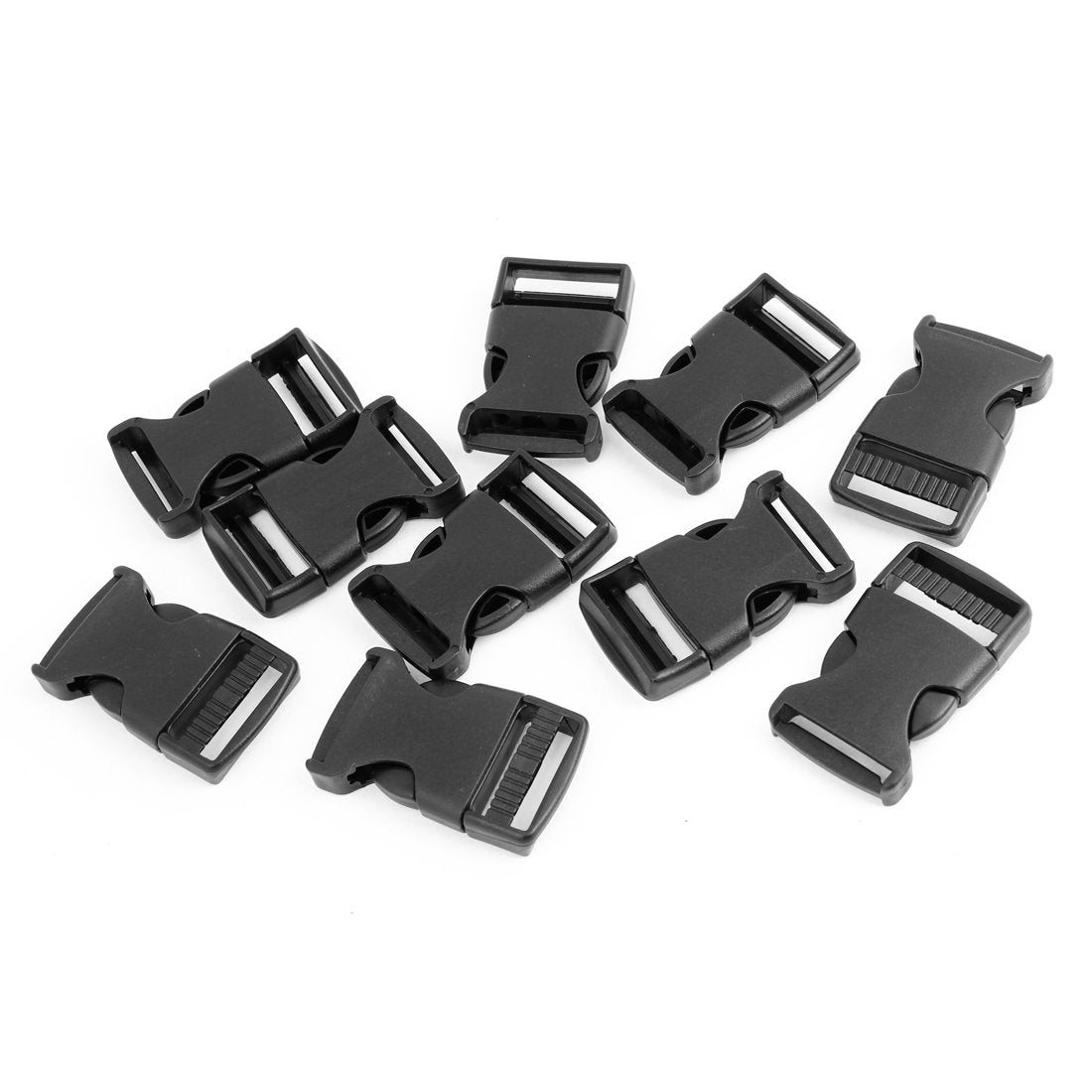 10 Pcs 1" 2.5CM Width Plastic Safety Quick Release Buckles Black - ebowsos