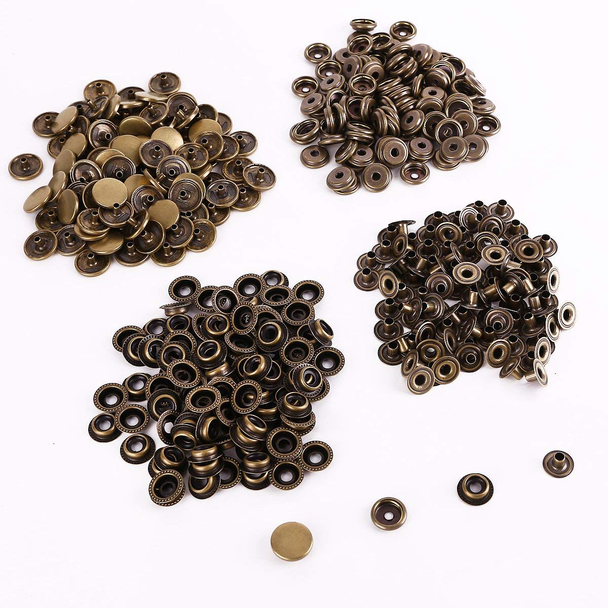 100 PCS Leather Button DIY Leather Button -15mm - ebowsos