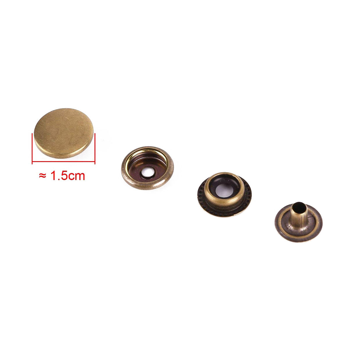 100 PCS Leather Button DIY Leather Button -15mm - ebowsos