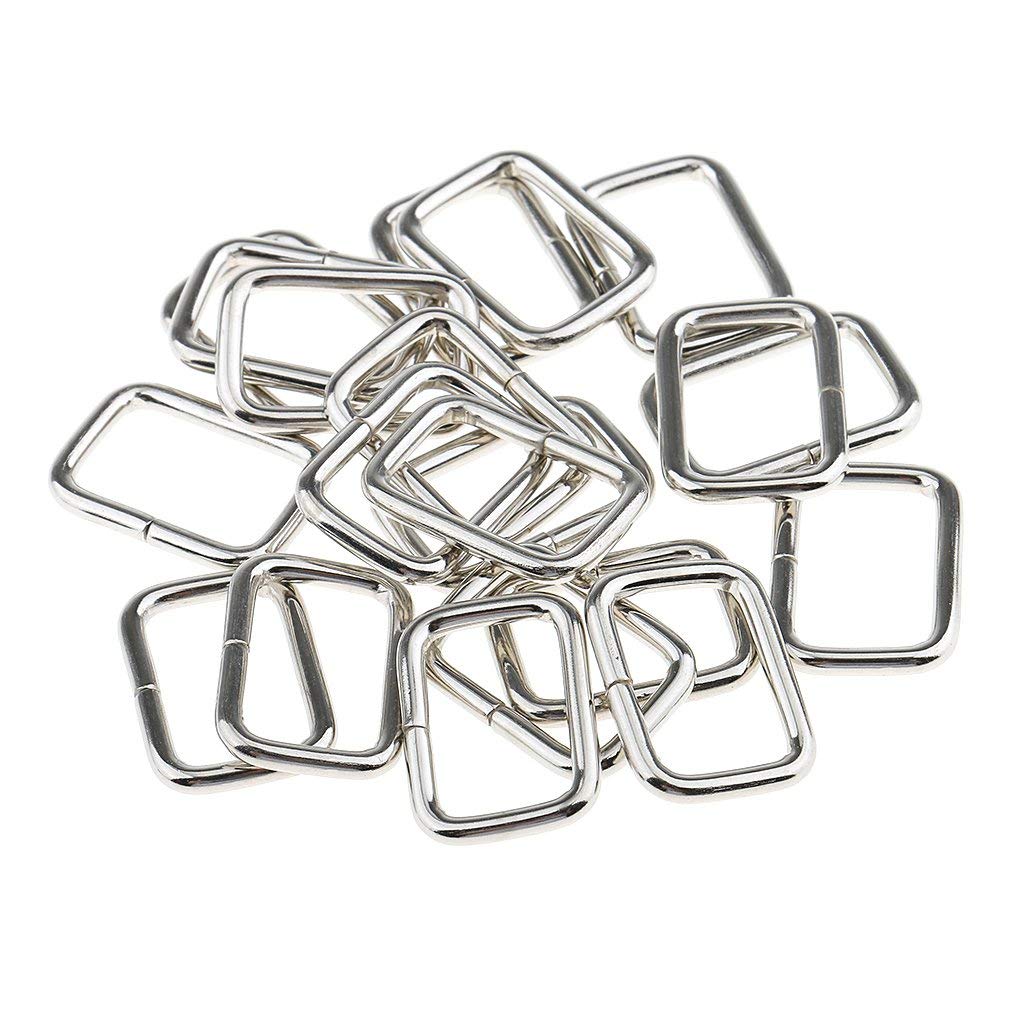 20 PCS durable leather strap metal buckle - ebowsos