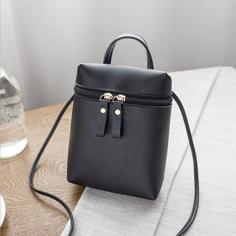 2018 2 color Fashion mini Women Shoulder Bag Zipper type Crossbody Messenger Bag Phone Bag Coin Bag - ebowsos