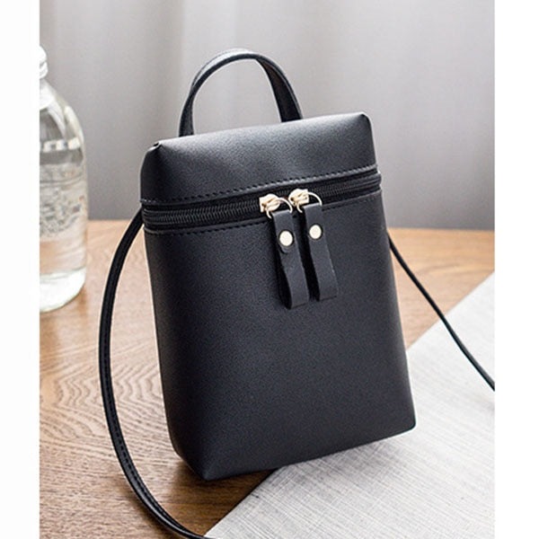 2018 2 color Fashion mini Women Shoulder Bag Zipper type Crossbody Messenger Bag Phone Bag Coin Bag - ebowsos