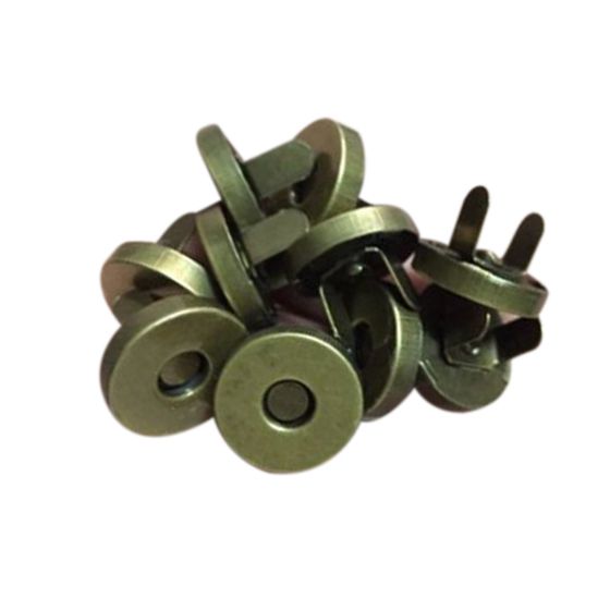 24 Sets Magnetic Button Clasp Snaps - Purses, Bags, Clothes - No Tools Required - size:18mm Bronze - ebowsos