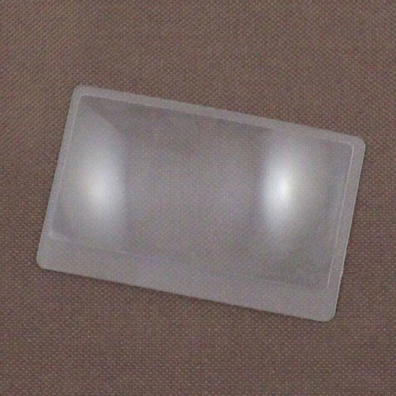 3 X Magnifier Magnification Magnifying Fresnel Pocket Credit Card Size Transparent magnifying glass - ebowsos