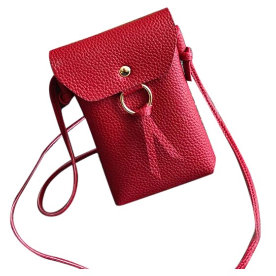 Attractive Fashion Women PU Handbag Crossbody Shoulder Bag Messenger Phone Coin Bag - ebowsos