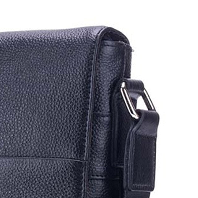 BULLCAPTAIN Brand Designer Durable Split Leather Men Messenger Bags Fashion Shoulder Crossbody Bags Casual Leather Men Bags - ebowsos