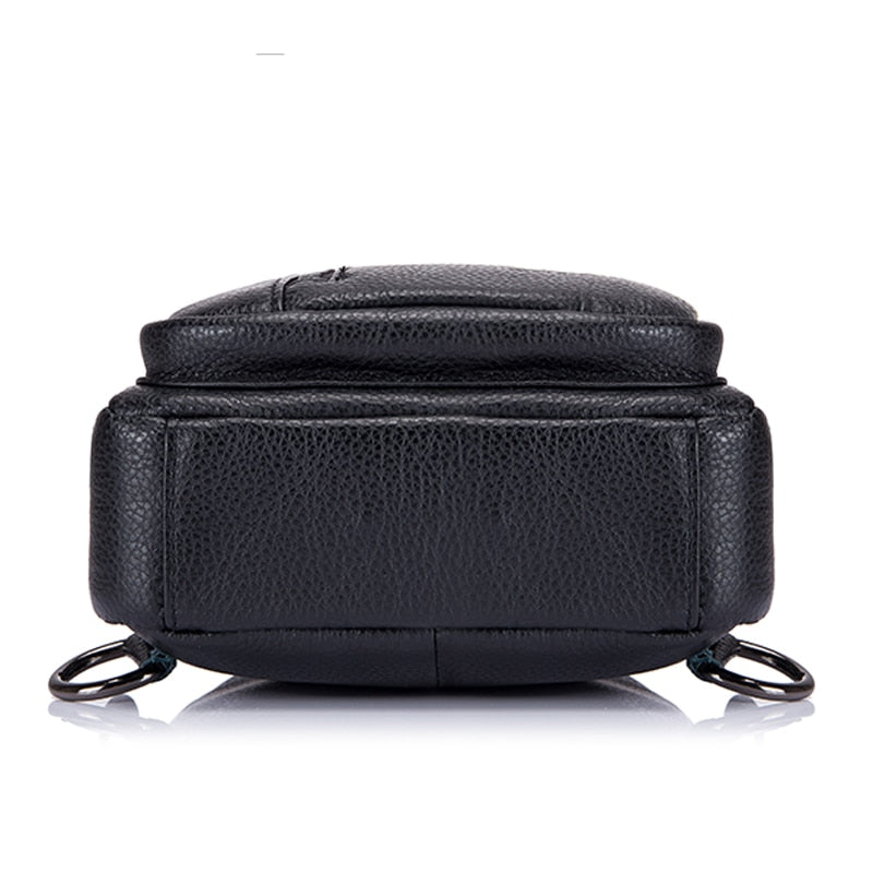 BULLCAPTAIN Crossbody Fashion Bags Genuine Leather Men's Brand Men's Music Bags Small Shoulder Bag Men's Shoulder Bag Mes - ebowsos