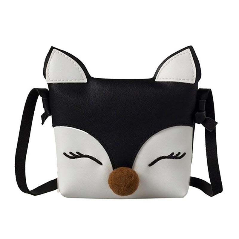 Baby Fox Cute Wallet Kids Mini Bags PU Leather Shoulder Handbags Girls Children Crossbody small Bags Coin Purses - ebowsos