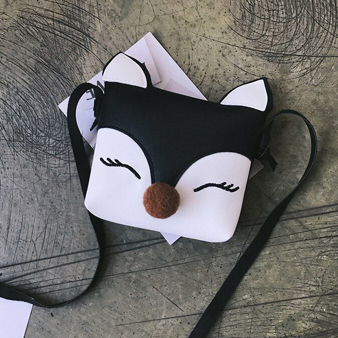 Baby Fox Cute Wallet Kids Mini Bags PU Leather Shoulder Handbags Girls Children Crossbody small Bags Coin Purses - ebowsos