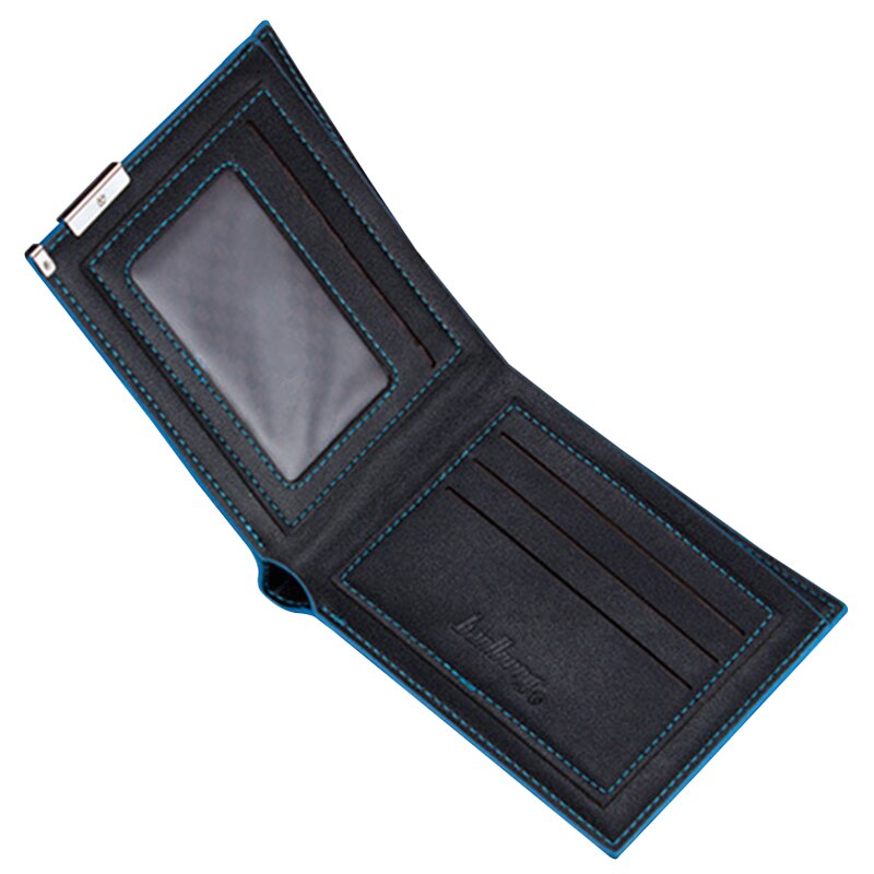 Baellerry Top quality thin wallet men wallet Black - ebowsos