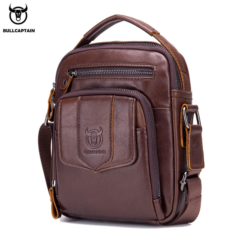 Bullcaptain Fashion Genuine Leather Men'S Shoulder Bag Messenger Bags Business Men'S Brand Fashions - ebowsos