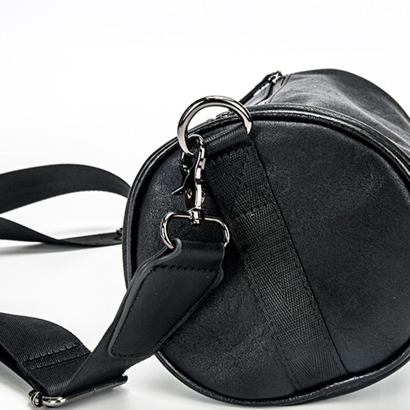 Casual Mini Chest Bags Shoulder Bucket Bag Crossbody Bag Small Chest Pack Leather Waterproof Bag Men And Women Messenger - ebowsos