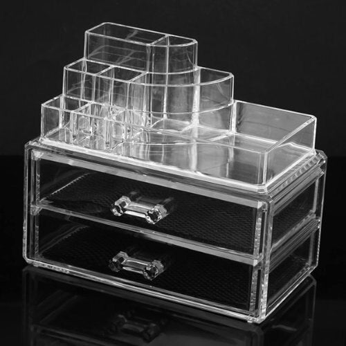 Cosmetics Organizer Clear Acrylic Makeup Organizer Holder Multiple Display - ebowsos