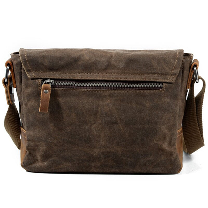 Crossbody Men'S Shoulder Bag Waterproof Canvas Bag Men'S Casual Messenger Bag - ebowsos