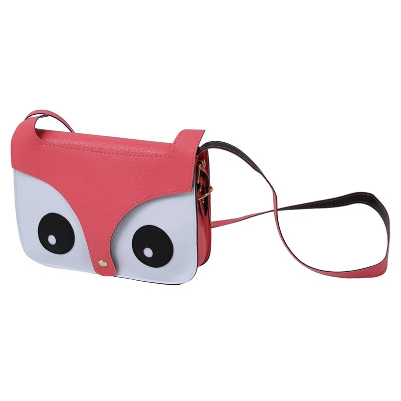 Cute Fox Owl Retro Shoulder Messenger Bag Pu Leather Crossbody Satchel Handbag - ebowsos