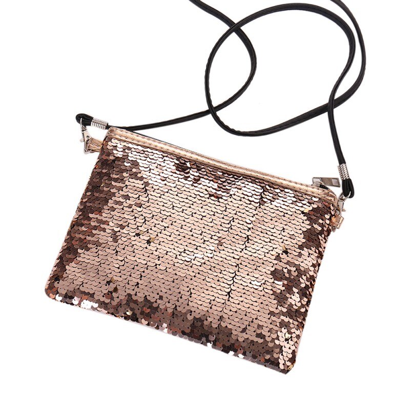 Double Color Sequin handbags Bag Organizer Portable Large Capacity Clutch Makeup Bag Outdoor Travel Tools - ebowsos