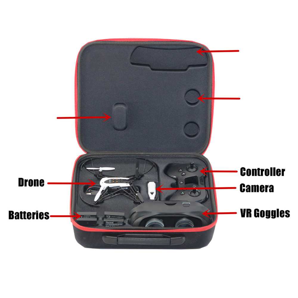 Drone Storage Bag Handbag Shoulder Bag For Dji Parrot Mambo Fpv - ebowsos