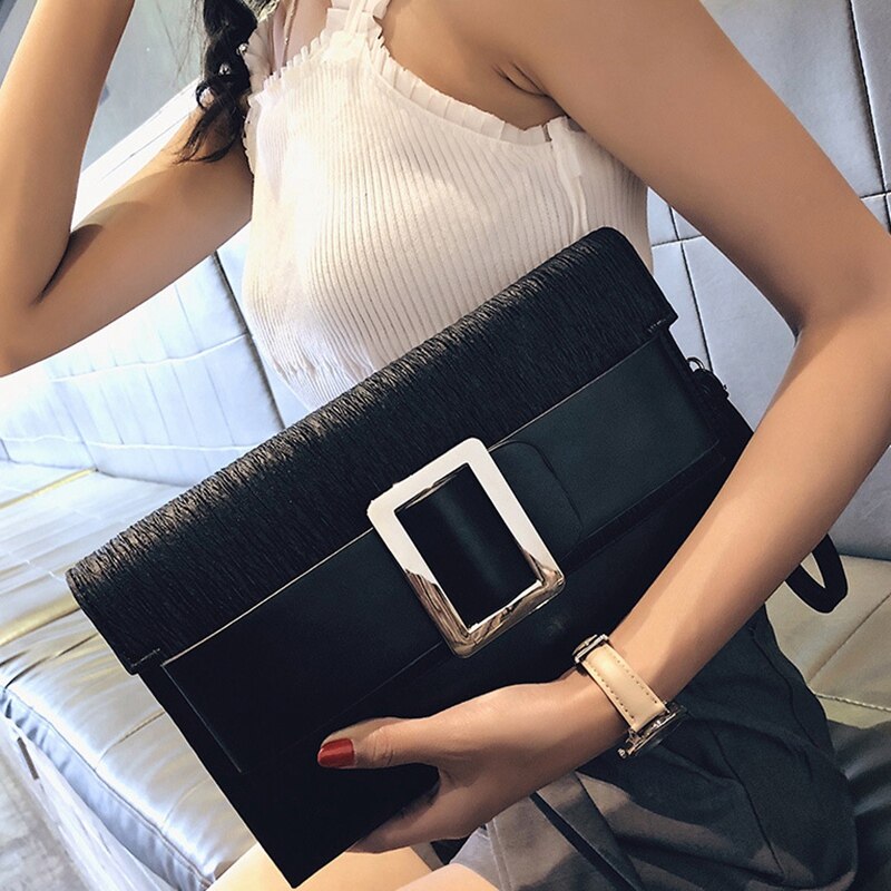 European And American Fashion Tide Female Bag Shoulder Sling Envelope Package Simple Sequins About Clutch Bag Wild Small - ebowsos