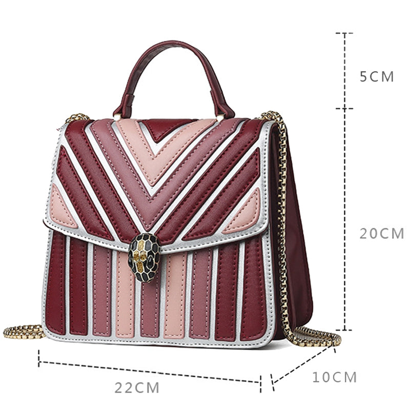 European And American Texture Color Matching Handbag Shoulder Single Wild Simple Diagonal Package - ebowsos