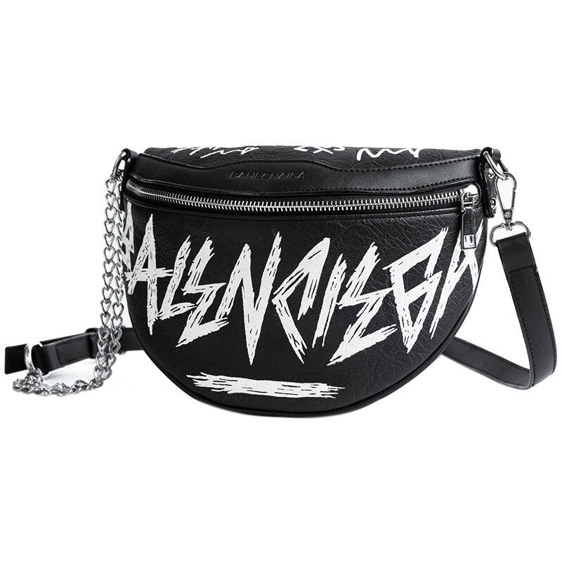 Fashion Female Waist Bag Ladies Women'S Waist Bag Chains Belt Messenger Bags Handbags Women Shoulder Sac - ebowsos