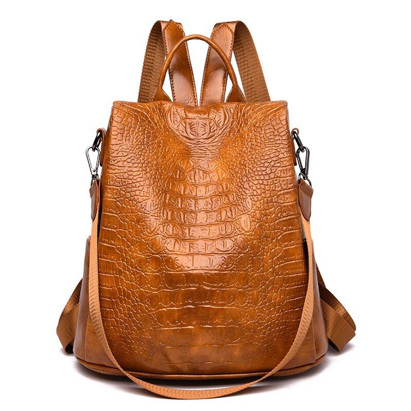 Fashion Handbag Casual Crocodile Shoulder Bag Messenger Bag Ladies Purse Travel Bag - ebowsos