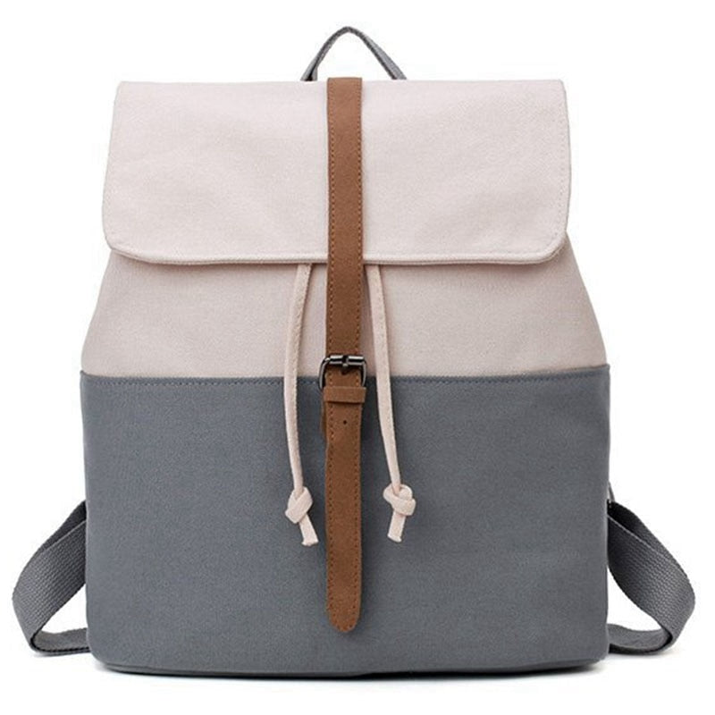 Fashion Harvard Successful Colour Women'S Canvas Bag College Shoulder Bag Leisure Bag Outdoor Travel Backpack - ebowsos