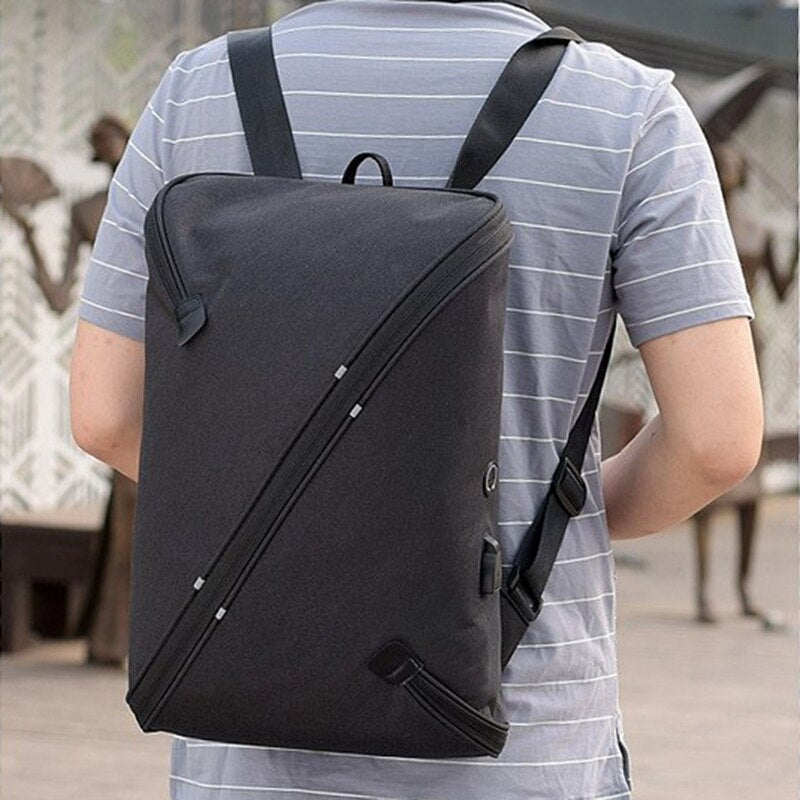 Fashion Multifunctional Backpack External Usb Charging Interface Business Backpack Outdoors Travel Bag Laptop Bag - ebowsos