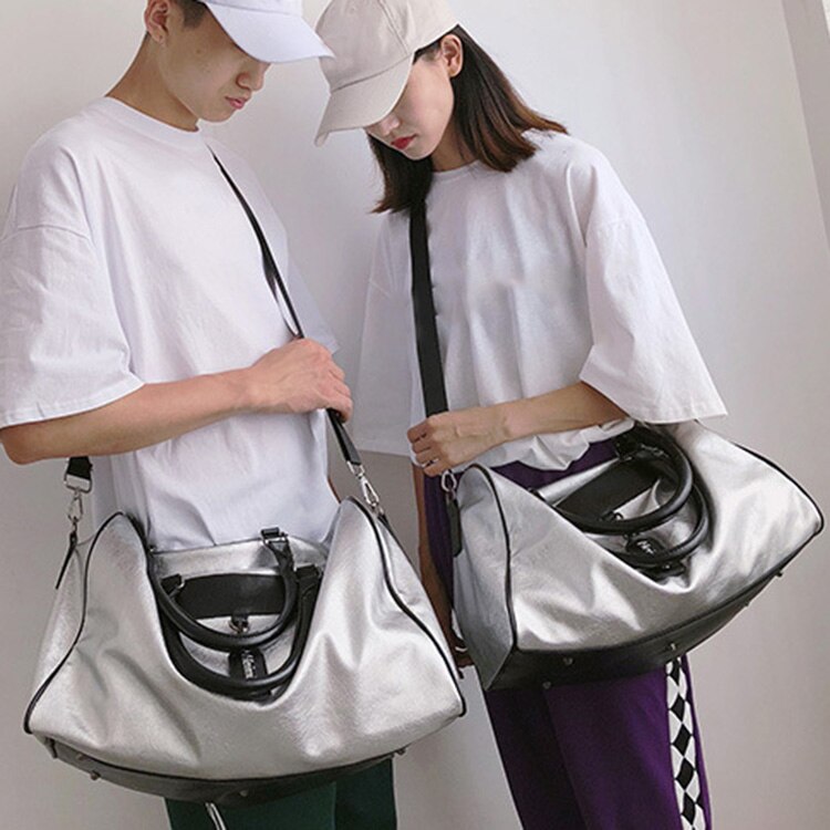 Fashion Pu Leather Handbag Crossbody Big Female For Women Silver Girl Messenger Hand Ladies Bags Tote Travel - ebowsos