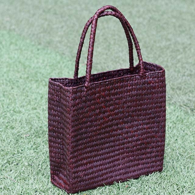 Fashion Straw Summer Women Beach Handbags Female Flap Handbags Designer Lady Retro Rattan Handmade Tote Bag - ebowsos