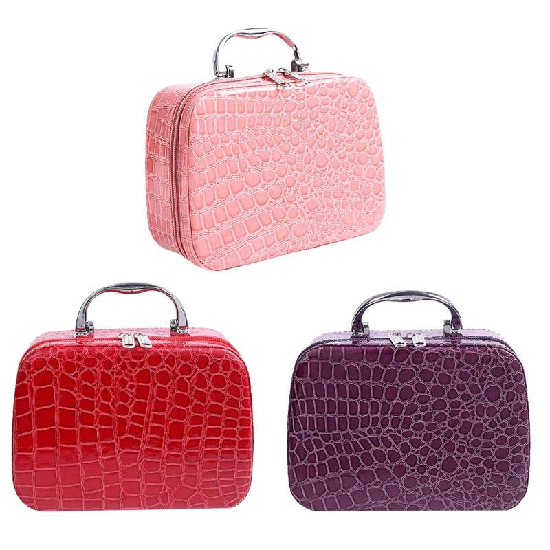 Fashion Woman Makeup Case Cosmetic Bag Travel Organizer Beauty Box Medicine Stationery Cosmetics Holiday Gifts - ebowsos