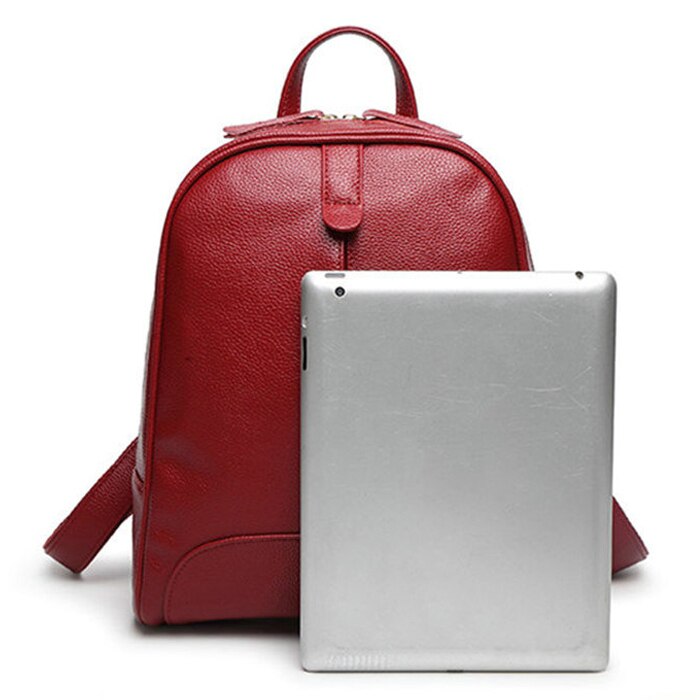 Fashion Women Backpack Zipper Bag For Girl Summer Style Female Designer Backpack(Red) - ebowsos