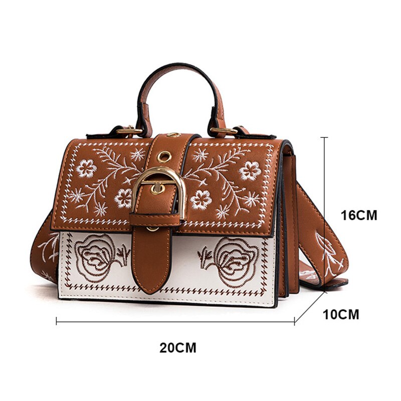 Fashion Women Bag Panelled Vintage Girls Bags for Girls PU Leather Women Messenger Bags - ebowsos