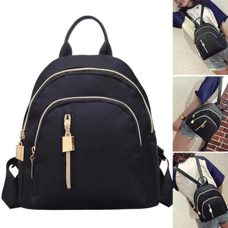 Fashion Women Travel Backpack Oxford Cloth Zipper Shoulder Bag Casual Backpacks - ebowsos