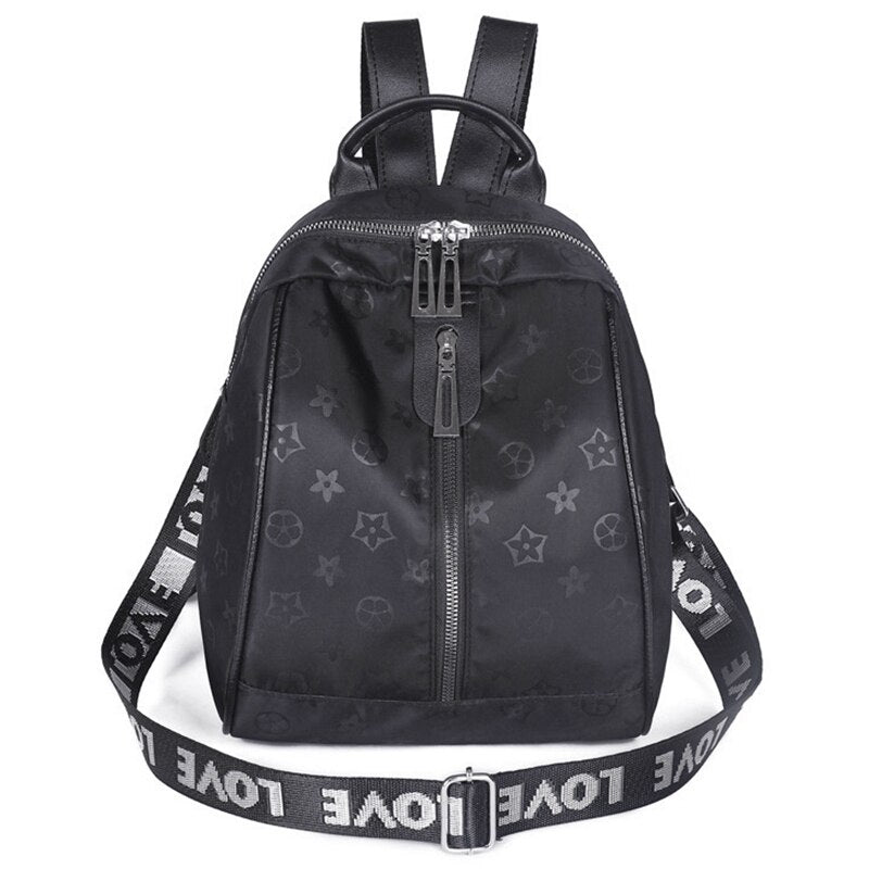 Fashion Women Waterproof Nylon Backpack Korean Style Designers Shoulder School Bag Leisure Rucksack For Girls - ebowsos