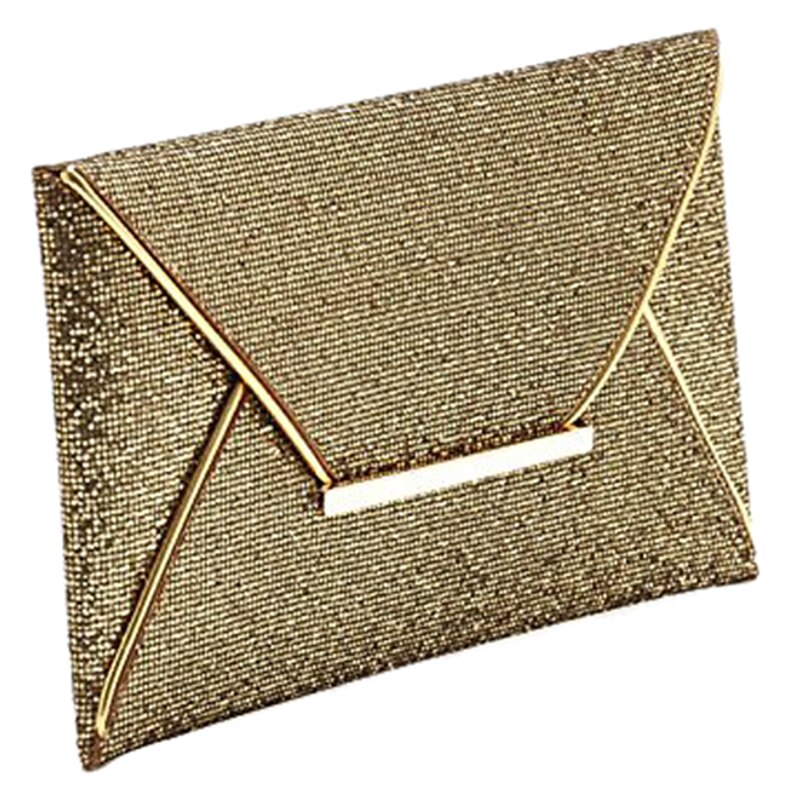 Fashion Womens Sequins Envelope Bag Evening Party Purse Clutch Handbag - ebowsos