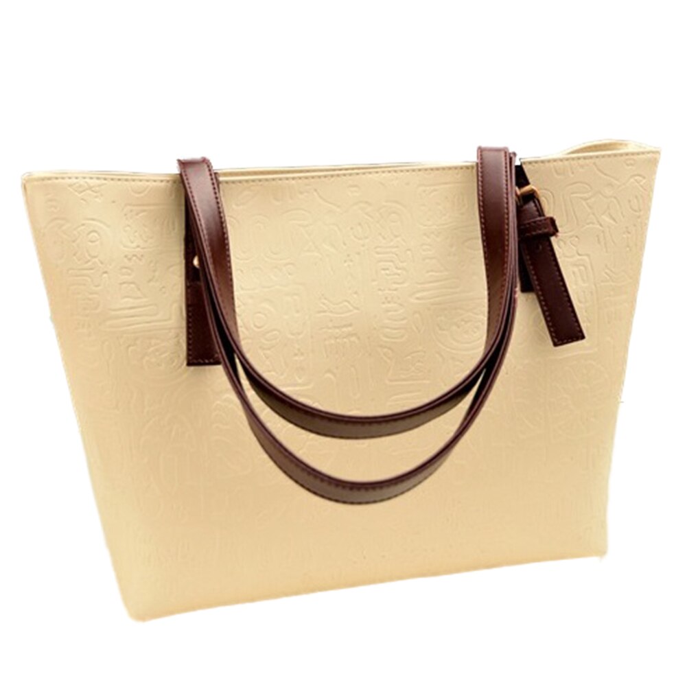 Fashion female bag, han edition fashion handbags, new oracle women bag, single shoulder bag(Beige) - ebowsos