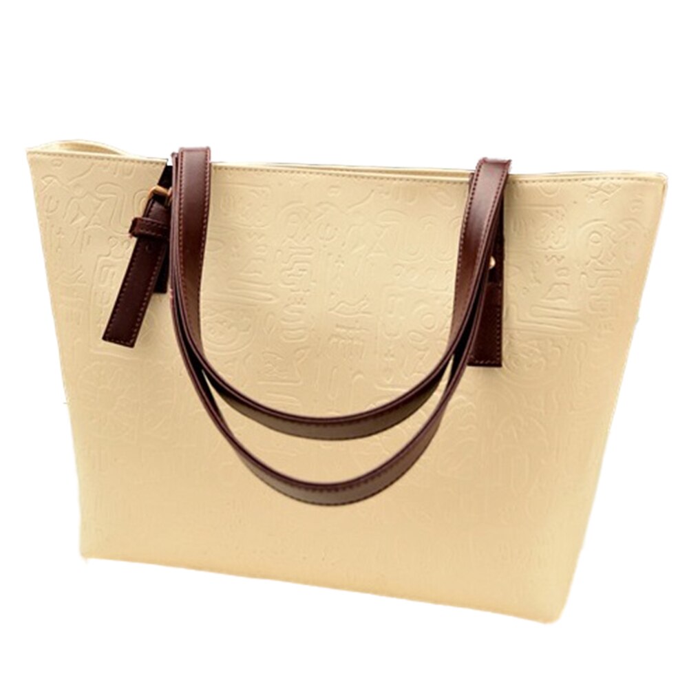 Fashion female bag, han edition fashion handbags, new oracle women bag, single shoulder bag(Beige) - ebowsos