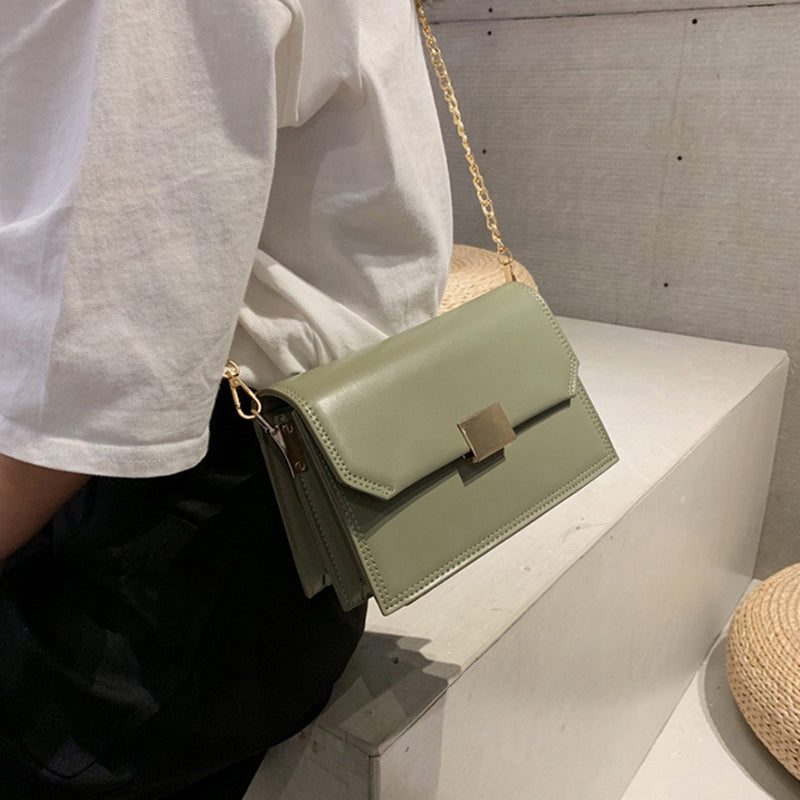 Foreign Air Small Bag Female Shoulder Bag Fashion Chain Wild Diagonal Small Square Bag - ebowsos