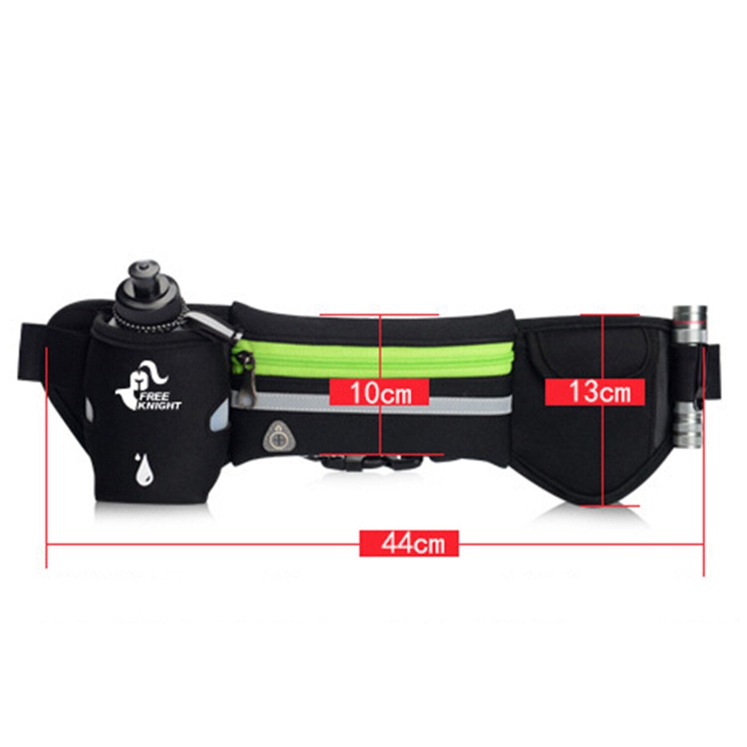 Free Knight Running Hydration Belt,Women Men Sport Running Hip Waist Bag,Waterproof Jogging Gym Waist Pack With Water Bot - ebowsos