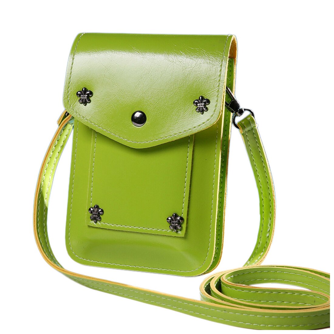 Girl Handbags Five Small Rivets Women Mini Shoulder Messenger Bag Handbag - ebowsos