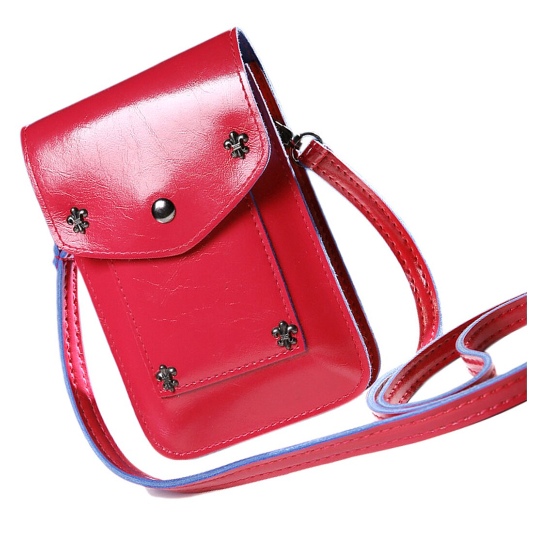 Girl Handbags Five Small Rivets Women Mini Shoulder Messenger Bag Handbag - ebowsos