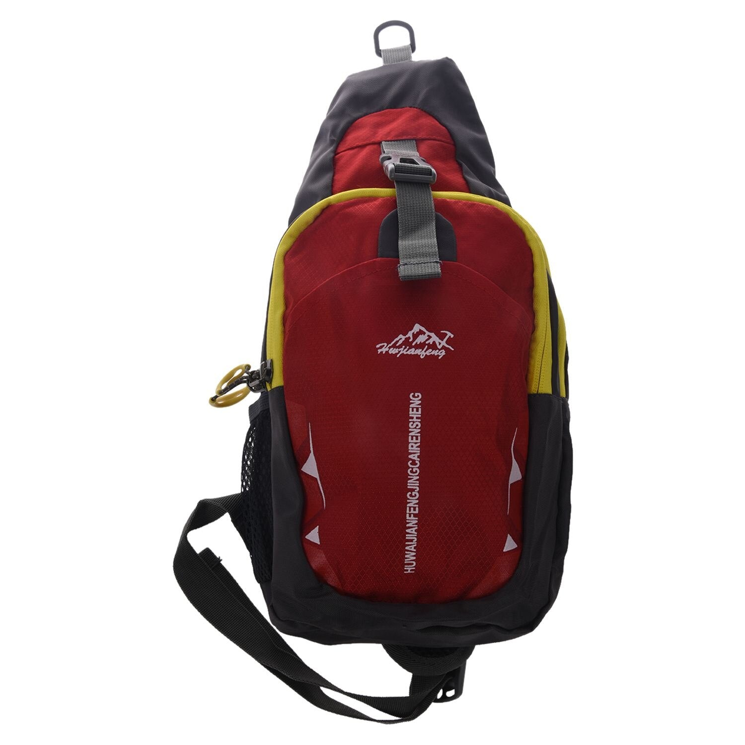 HU WAI JIAN FENG New Promotion Chest Bags Crossbody Shoulder Waterproof Sport Diagonal Package bag H1E1 (red) - ebowsos