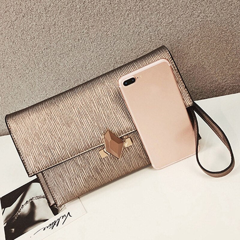 Hand Bag Fashion Shoulder Diagonal Cross Bag Cross Pattern Korean High-End Clutch Bag - ebowsos