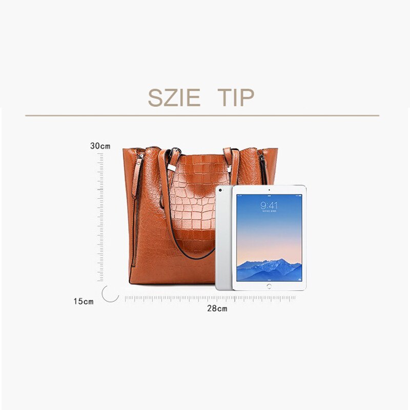 Handbags Women Bags Designer PU Leather Handbags Bags For Women 2018 Large Hand Bag Bolsa Feminina Top-handle Bags(Brown) - ebowsos